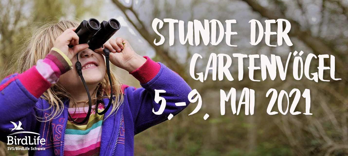 Es ist wieder soweit. Die Stunde der Gartenvögel vom 5.-9. Mai 2021.